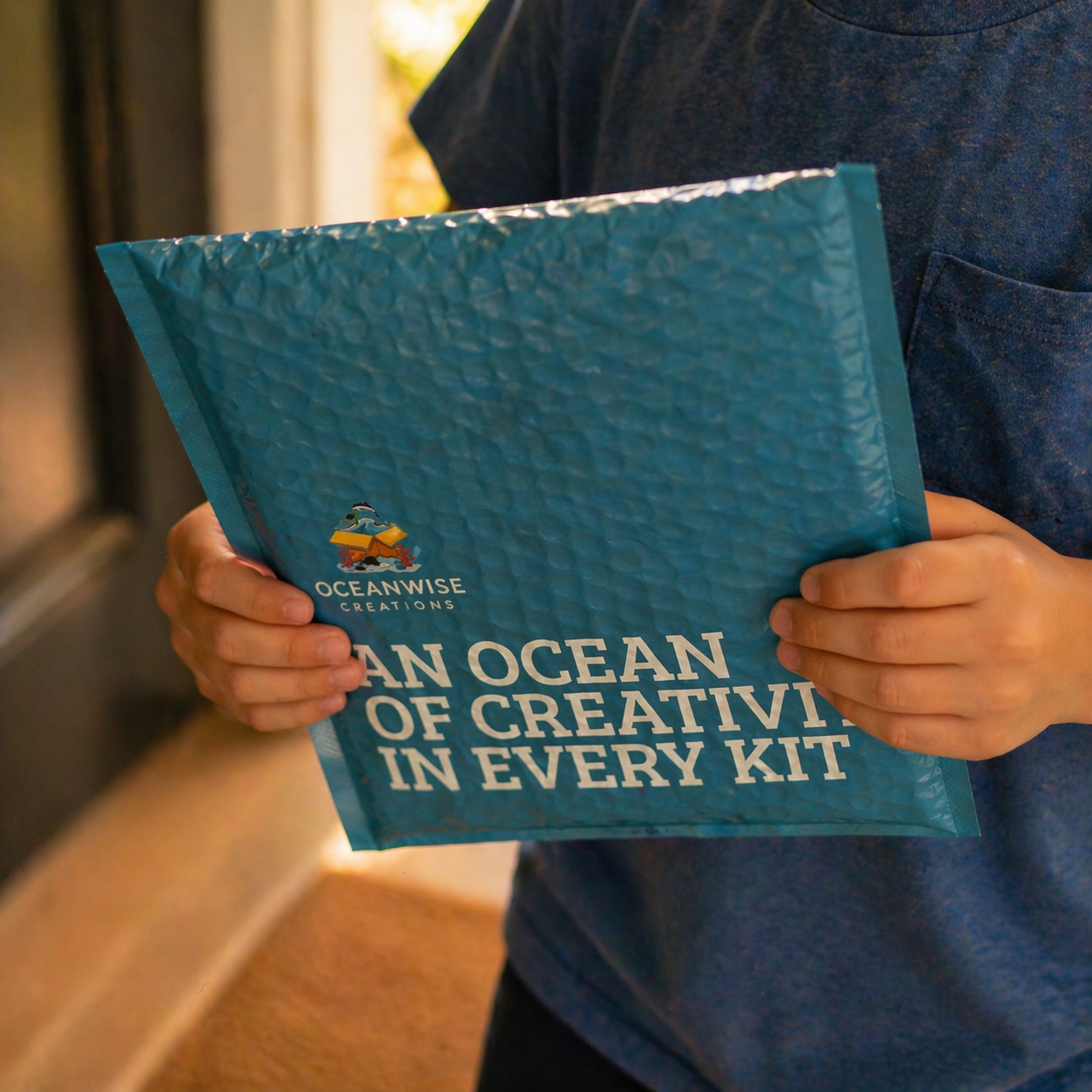 OceanWise subscription box arriving at the door